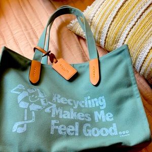 Vintage coach tote bag